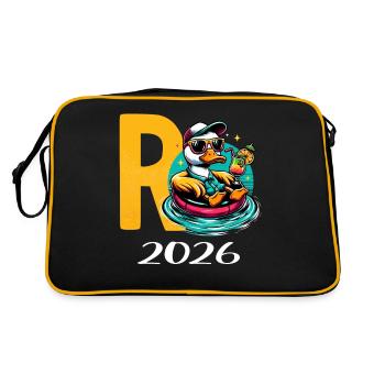 Pension de retraite 2026 Retraite - Sac Retro - noir/or - Dos