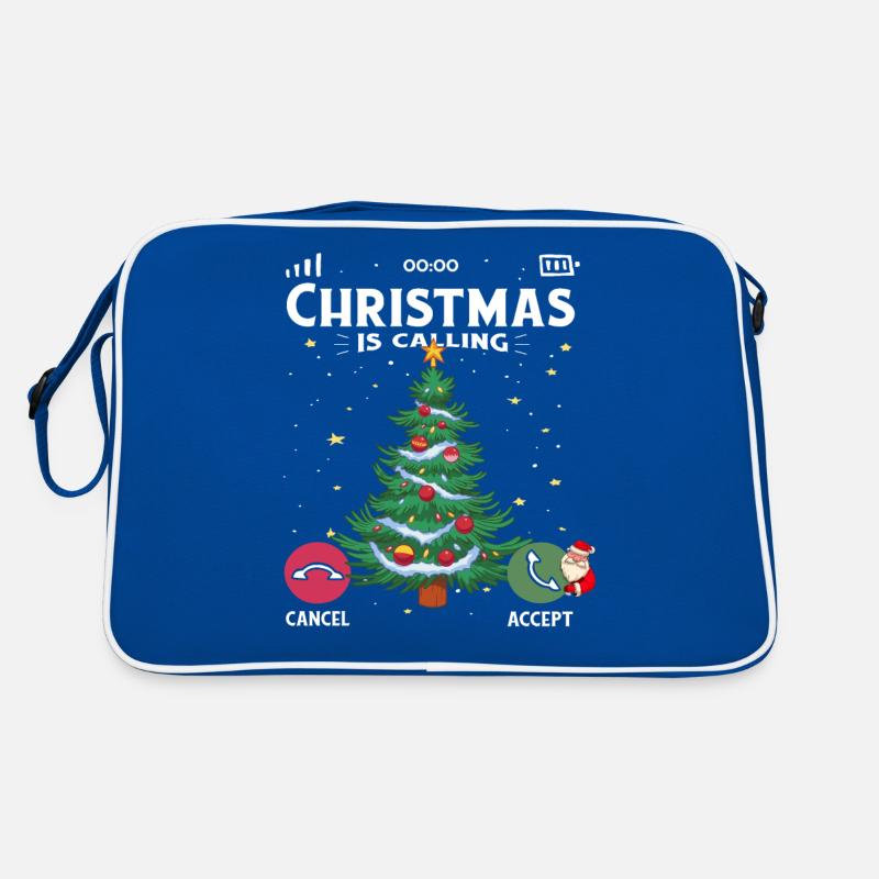Noël appelle Noël pyjama drôle d’arbre Sac Retro