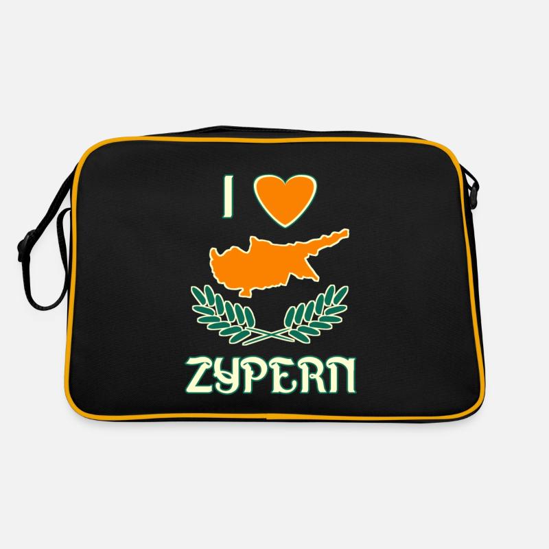 I love Zypern Retro Tasche