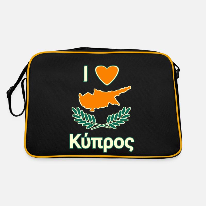 I Love Zypern - Cyprus Love Retro Tasche