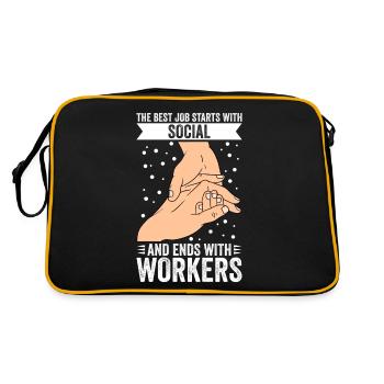 Social Worker Street Worker Street Worker - Retro Bag - black/gold - Back
