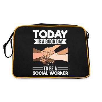 Social Worker Street Worker Street Worker - Retro Bag - black/gold - Back