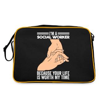 Social Worker Street Worker Street Worker - Retro Bag - black/gold - Back