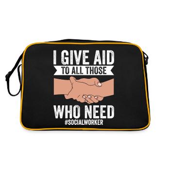 Social Worker Street Worker Street Worker - Retro Bag - black/gold - Back