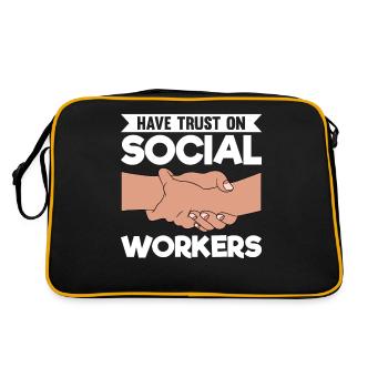 Social Worker Street Worker Street Worker - Retro Bag - black/gold - Back