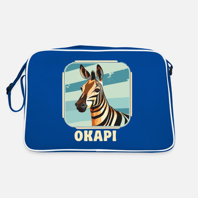 Okapi coucher de soleil Animal Sac Retro