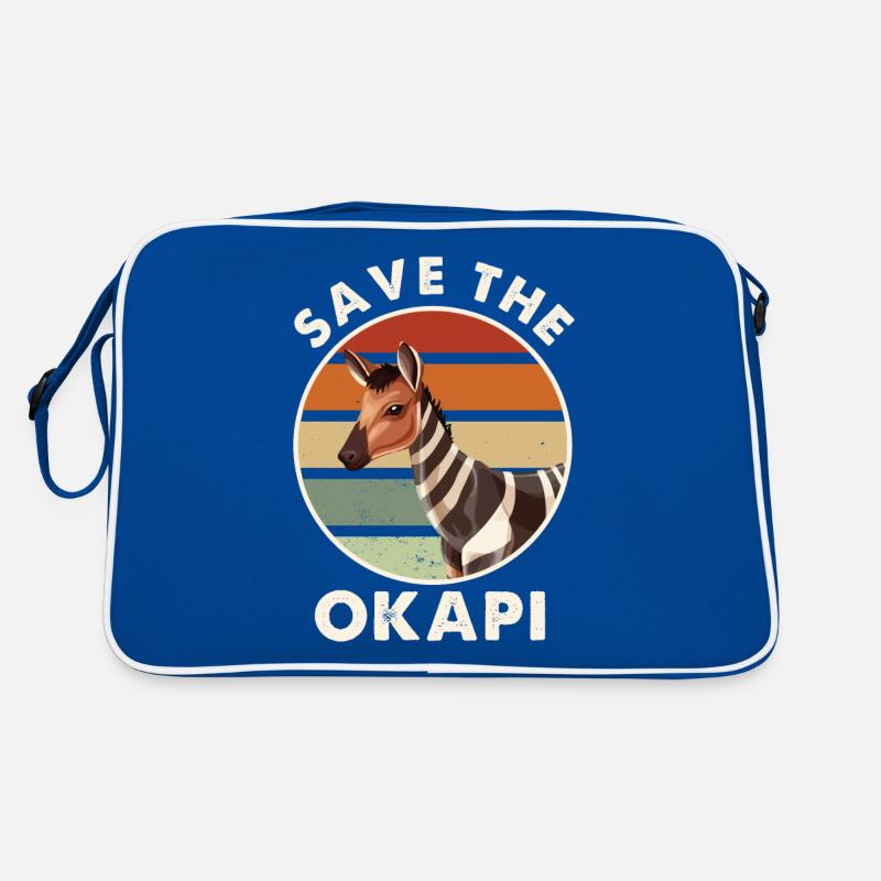 Okapi coucher de soleil Animal Sac Retro