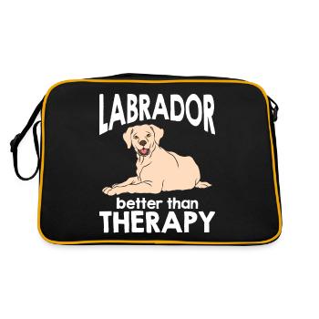 Labrador Chien Labrador Retriever - Sac Retro - noir/or - Dos