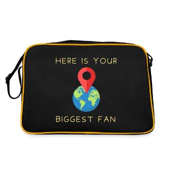 Here Is Your Biggest Fan - Retro Bag - black/gold - Back
