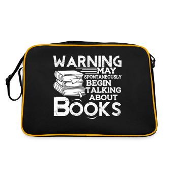 Book Begin Talking About Books - Retro Bag - black/gold - Back