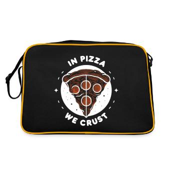 Dans la pizza, nous faisons croûter - Sac Retro - noir/or - Dos