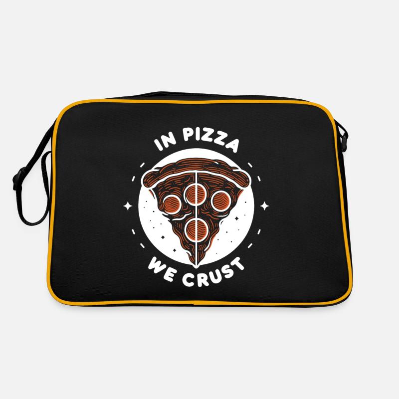 Dans la pizza, nous faisons croûter Sac Retro