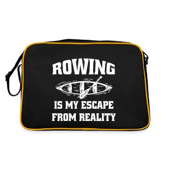 Rowing Rowing Rowing Rowing Club Rowing Team - Retro Bag - black/gold - Back