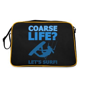 Kitesurf Kitesurf Kitesurf Kiteboarder - Sac Retro - noir/or - Dos