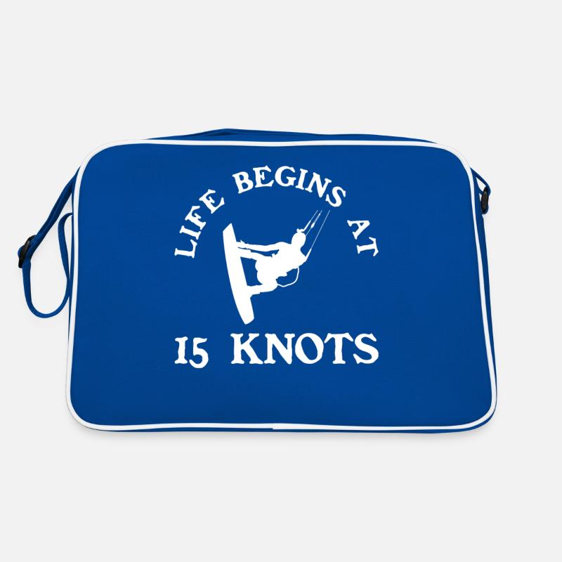 Kiteboarding Kitesurfer Kitesurfing Kiteboarder Retro Bag
