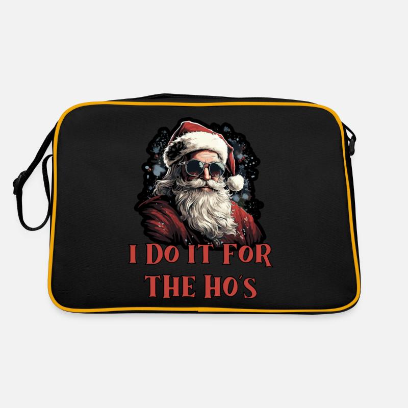 Lustiger Weihnachts Spruch Retro Tasche