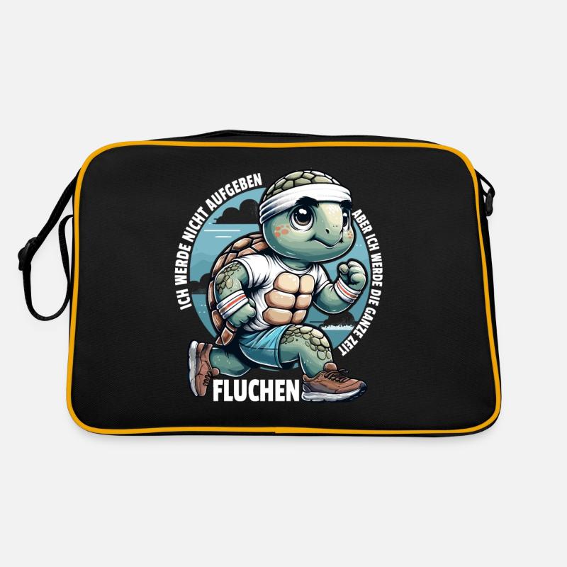 Joggen Läufer Geschenk Marathon Halbmarathon Retro Tasche