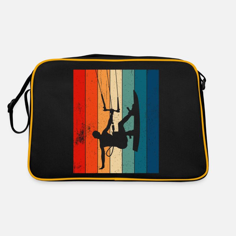 Kiteboarding Kitesurfer Kitesurfing Kiteboarder Retro Tasche