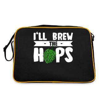Beer Drink Beer Brewing Beer Brewer - Retro Bag - black/gold - Back