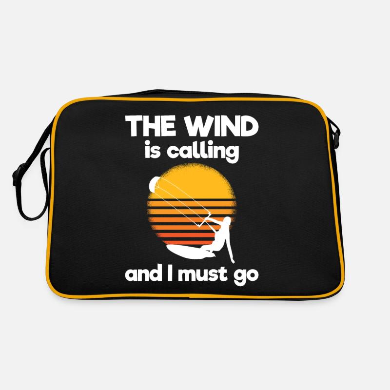 Kiteboarding Kitesurfer Kitesurfing Kiteboarder Retro Tasche