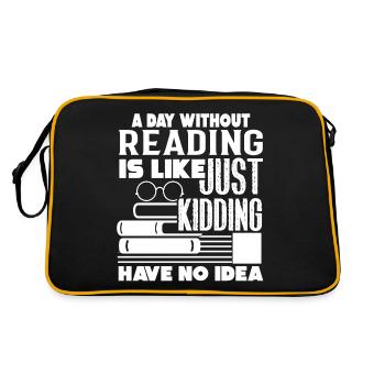 Reading A Day Without Reading - Retro Bag - black/gold - Back