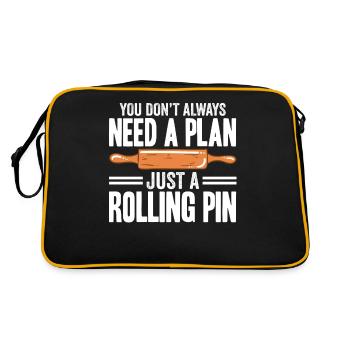 Baking Bread Bakery Bakery Bread Making - Retro Bag - black/gold - Back