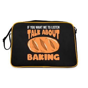 Baking Bread Bakery Bakery Bread Making - Retro Bag - black/gold - Back