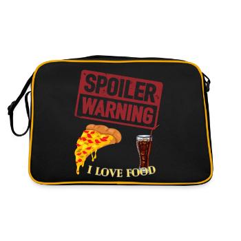 Spoiler alert - Retro Bag - black/gold - Back