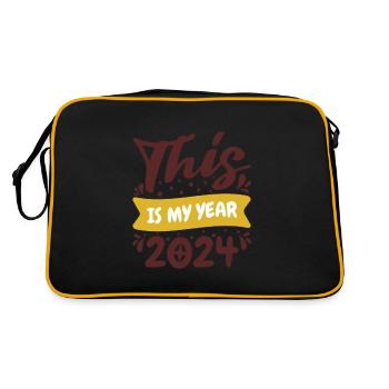 C’est mon année 2024 - Sac Retro - noir/or - Dos