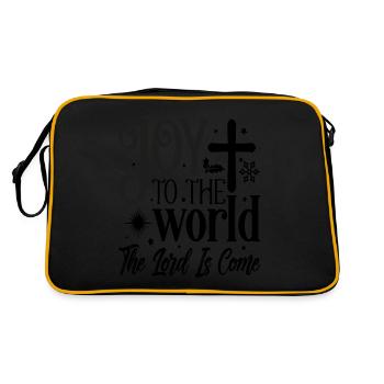 Joie pour le monde, le Seigneur est venu - Sac Retro - noir/or - Dos