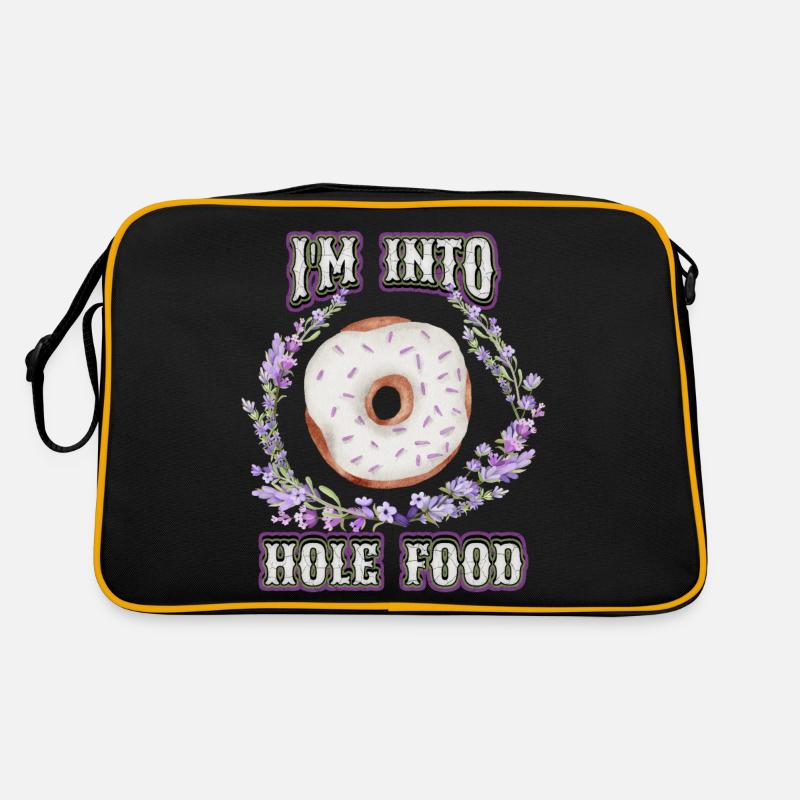 Donuts Design, Funny Donuts Saying, Pun Retro Bag