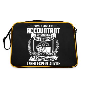 Accountant I'm An Accountant - Retro Bag - black/gold - Back