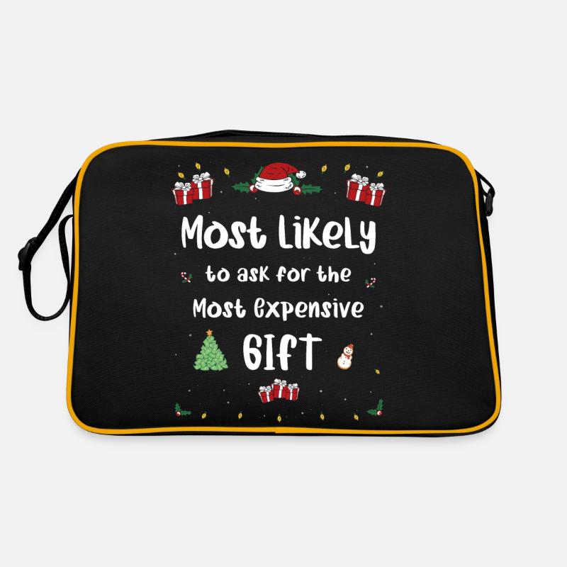 Am ehesten fragen Sie nach dem teuersten Geschenk Retro Tasche