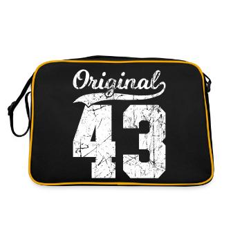 43 Original 81 Ans Homme Femme Anniversaire - Sac Retro - noir/or - Dos