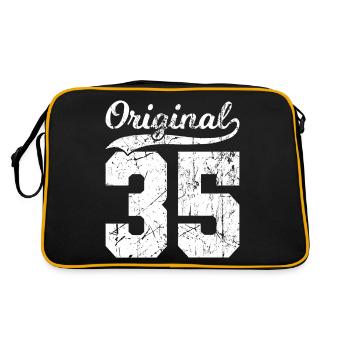 35 Original 89 ans homme femme anniversaire - Sac Retro - noir/or - Dos