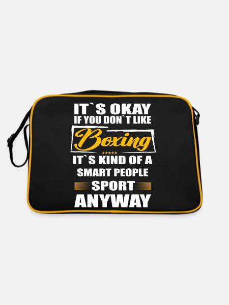 Ce n’est pas grave si vous n’aimez pas la boxe - Sac Retro - noir/or - Dos