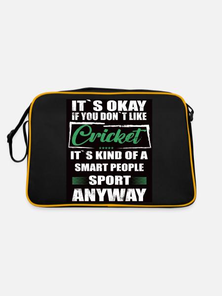 Ce n’est pas grave si vous n’aimez pas le cricket - Sac Retro - noir/or - Dos