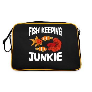 Aquaristics, Fish farming, Aquarists - Retro Bag - black/gold - Back