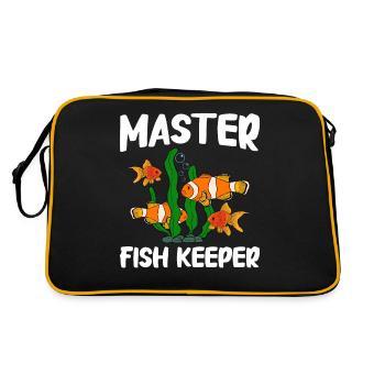 Aquaristics, Fish farming, Aquarists - Retro Bag - black/gold - Back