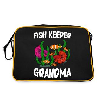 Aquaristics, Fish farming, Aquarists - Retro Bag - black/gold - Back