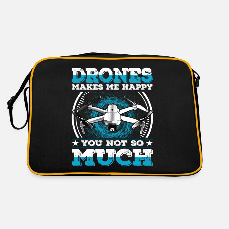 Drones Make me Happy You Not So Much Drone Retro Bag