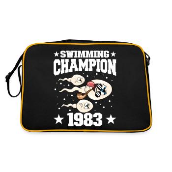 1983 birthday 41 years old - Retro Bag - black/gold - Back