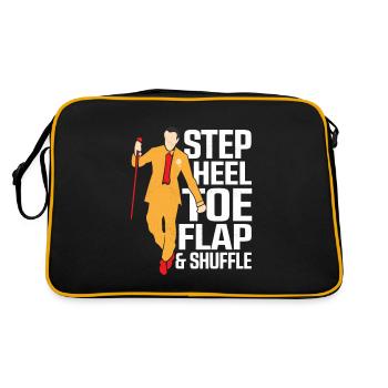Step, Talon, Orteil, Rabat & Shuffle Claquettes Danse Claquettes Danc - Sac Retro - noir/or - Dos