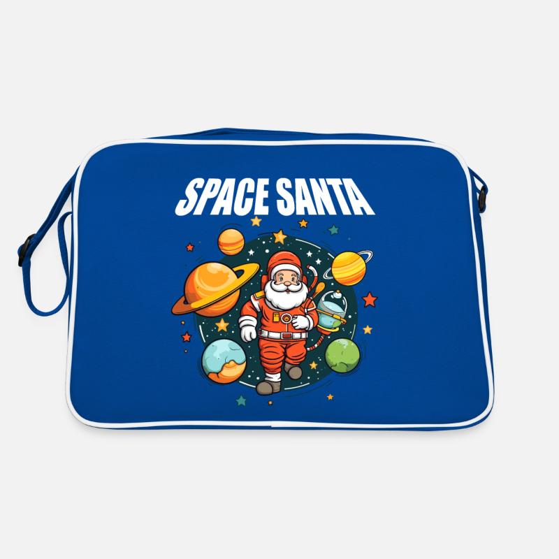 Père Noël de l’espace planète de l’espace drôle Sac Retro