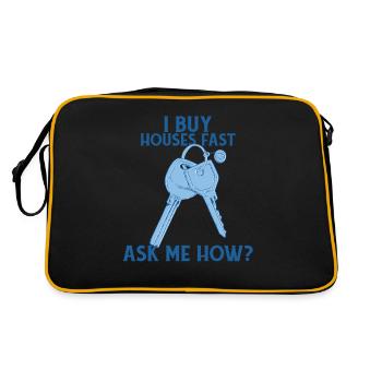 J’achète des maisons rapidement Agent d’investissement immobilier - Sac Retro - noir/or - Dos