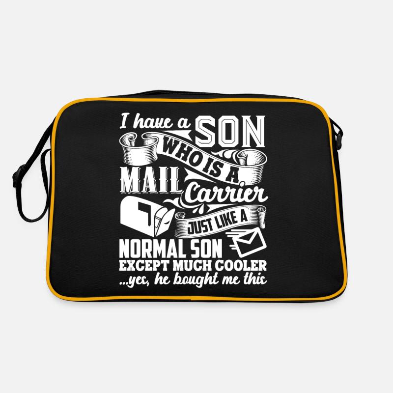 Mail Carrier My Son Is A Mail Carrier Retro Bag