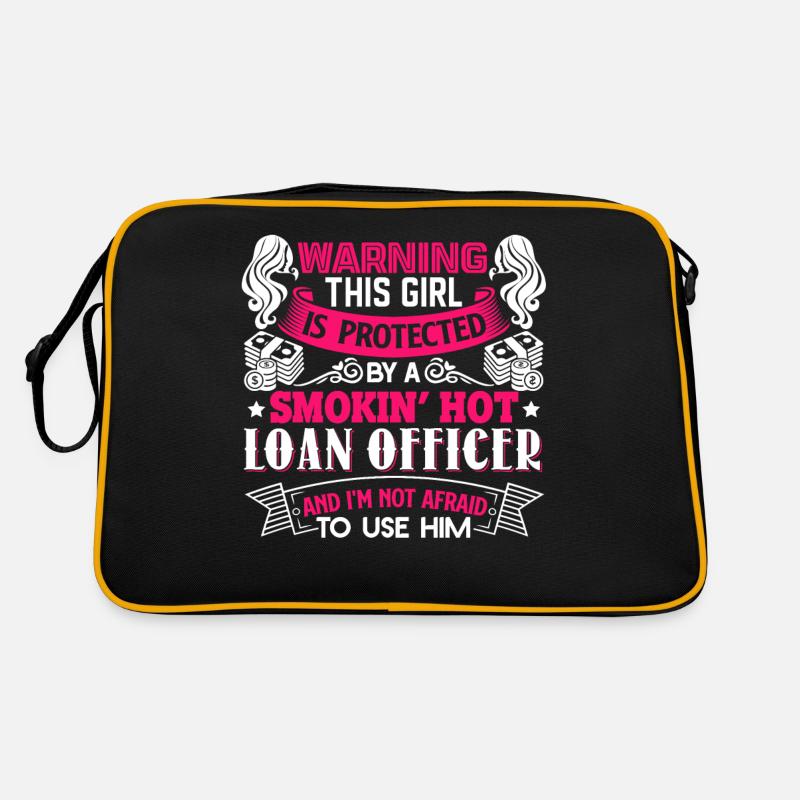 Protected By A Smokin Hot Loan Officer Retro Bag