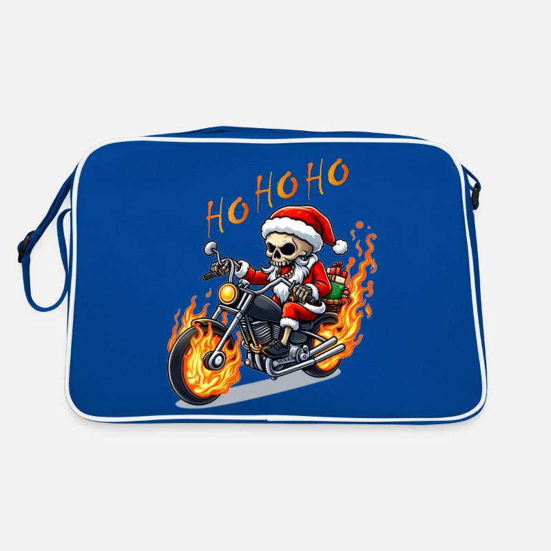 Evil Skeleton Santa Retro Tasche