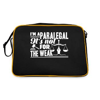 Paralegal Paralegal Is Not For The Weak - Retro Bag - black/gold - Back