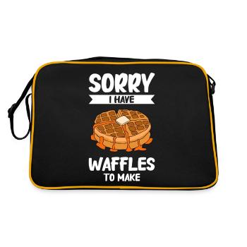 Waffle making waffle maker - Retro Bag - black/gold - Back